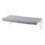 GoodHome Tiga Steel grey Bench cushion (L)124cm x (W)48cm