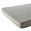 GoodHome Tiga Steel grey Plain colour Sunlounger cushion (L)190cm