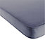 GoodHome Tiga Steel grey Plain Seat pad (L)40cm x (W)40cm