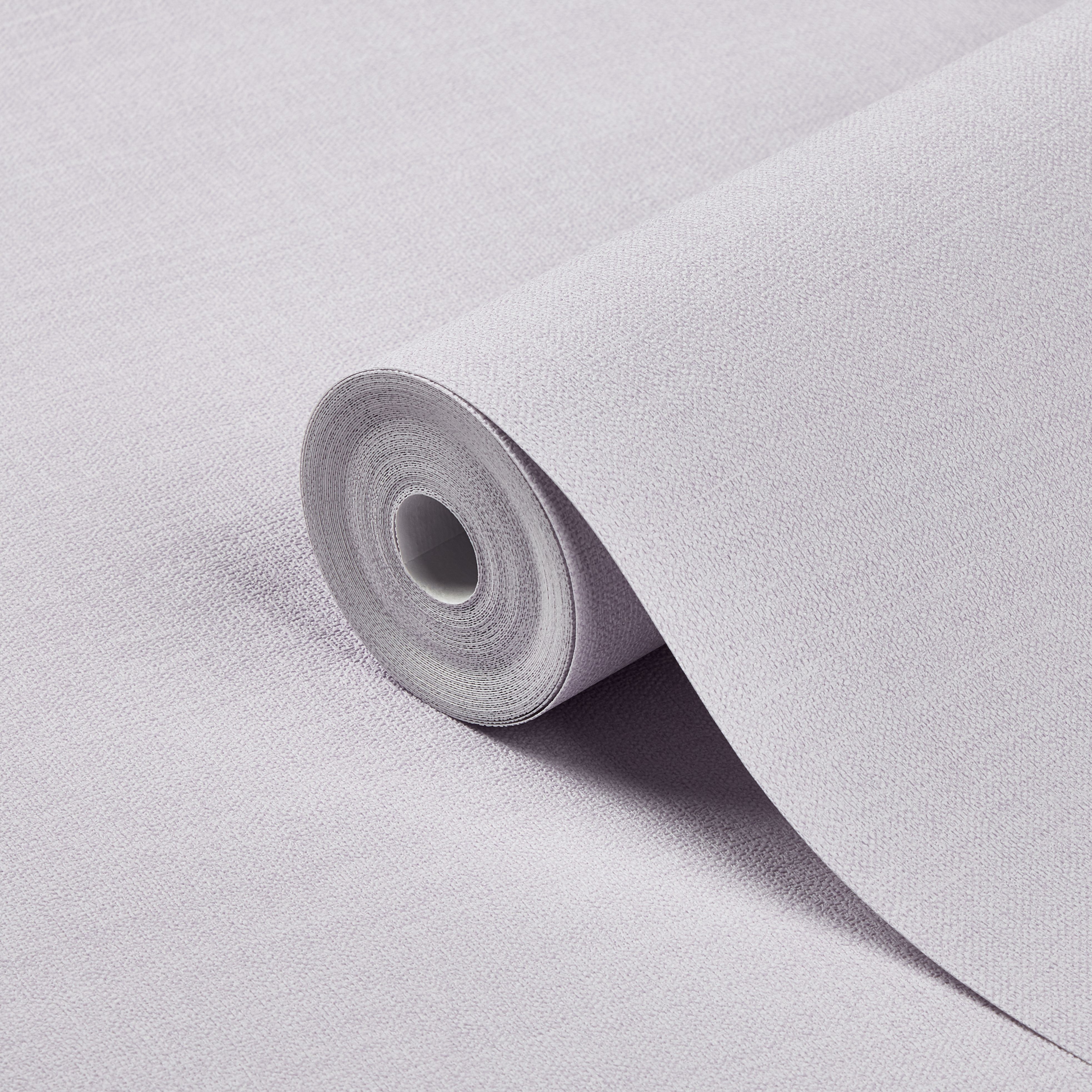 GoodHome Tille Lilac Fabric effect Textured Wallpaper DIY at B&Q
