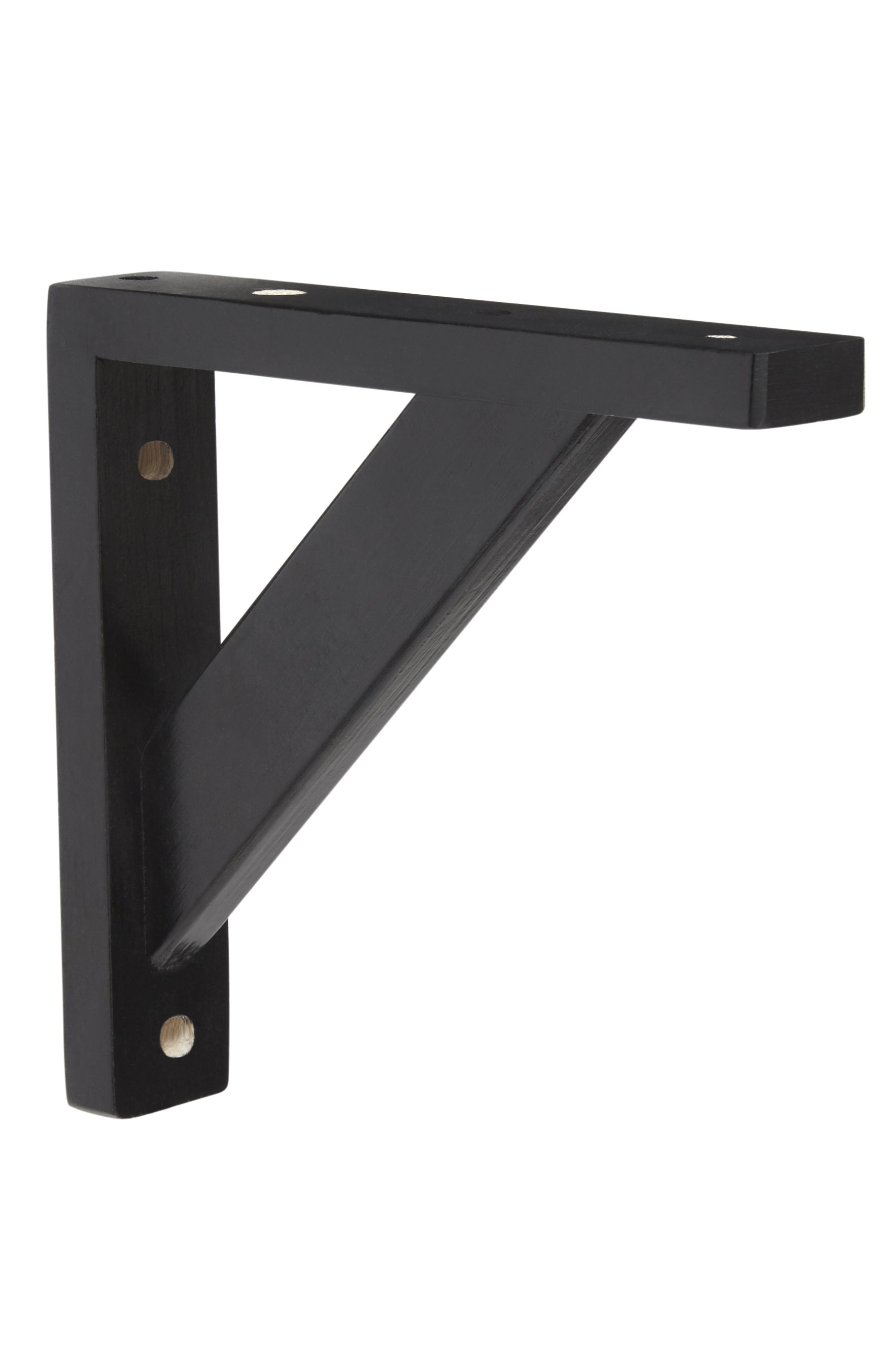 GoodHome Timber Black Pine Shelving bracket (H)300mm (D)250mm