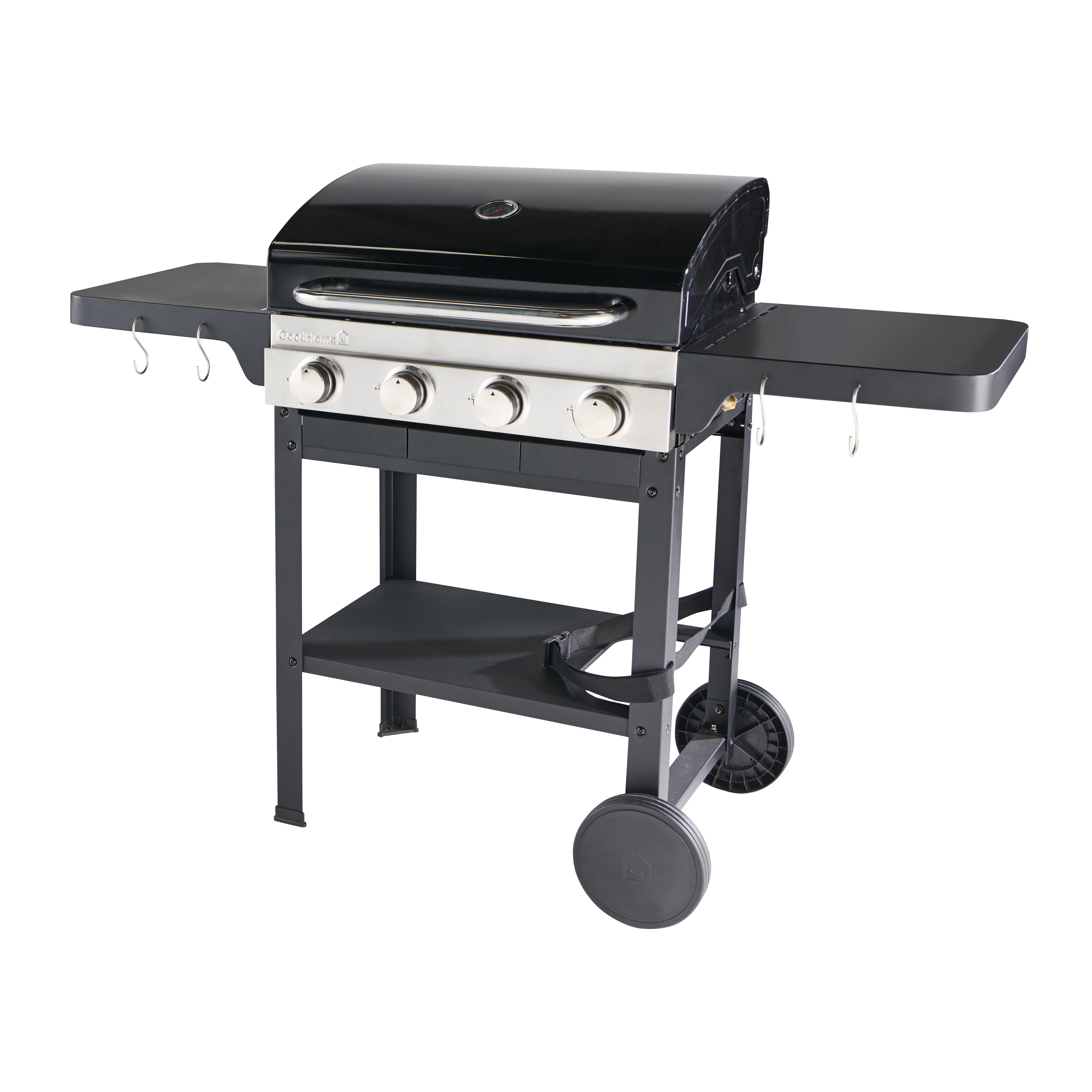 GoodHome Tippah 4.0 Black 4 burner Gas BBQ DIY at B Q