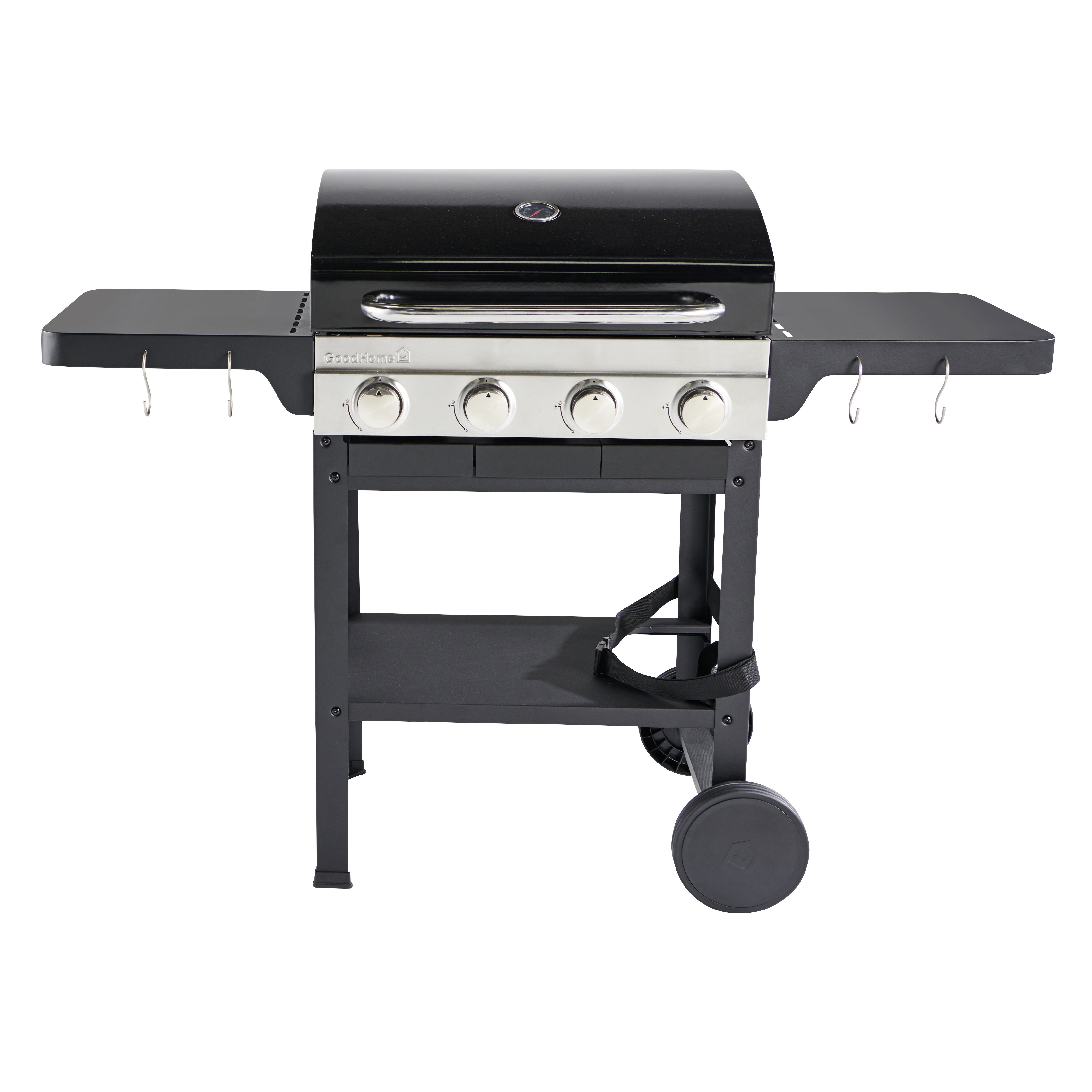 GoodHome Tippah 4.0 Black 4 burner Gas BBQ