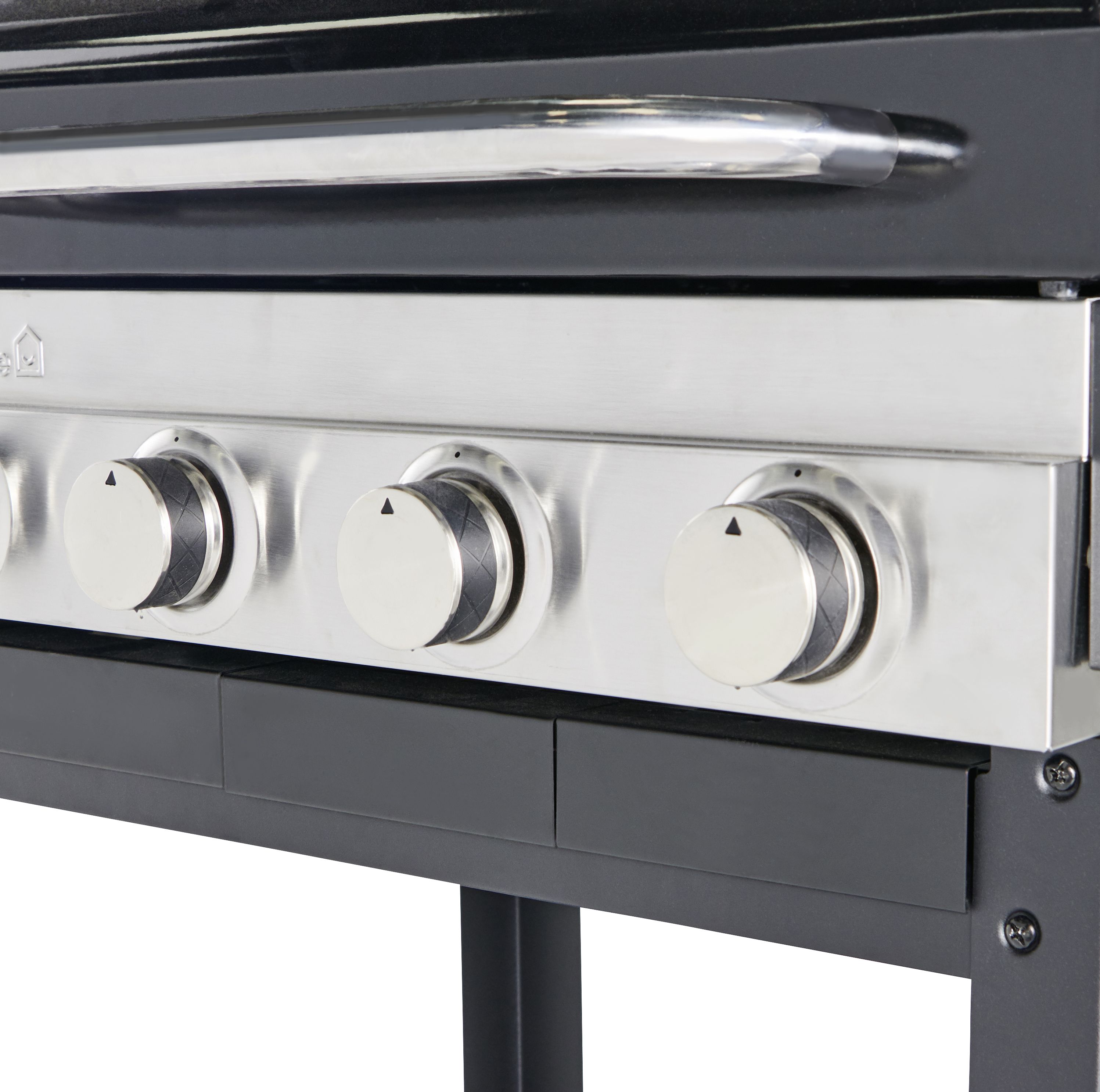 GoodHome Tippah 4.0 Black 4 burner Gas BBQ