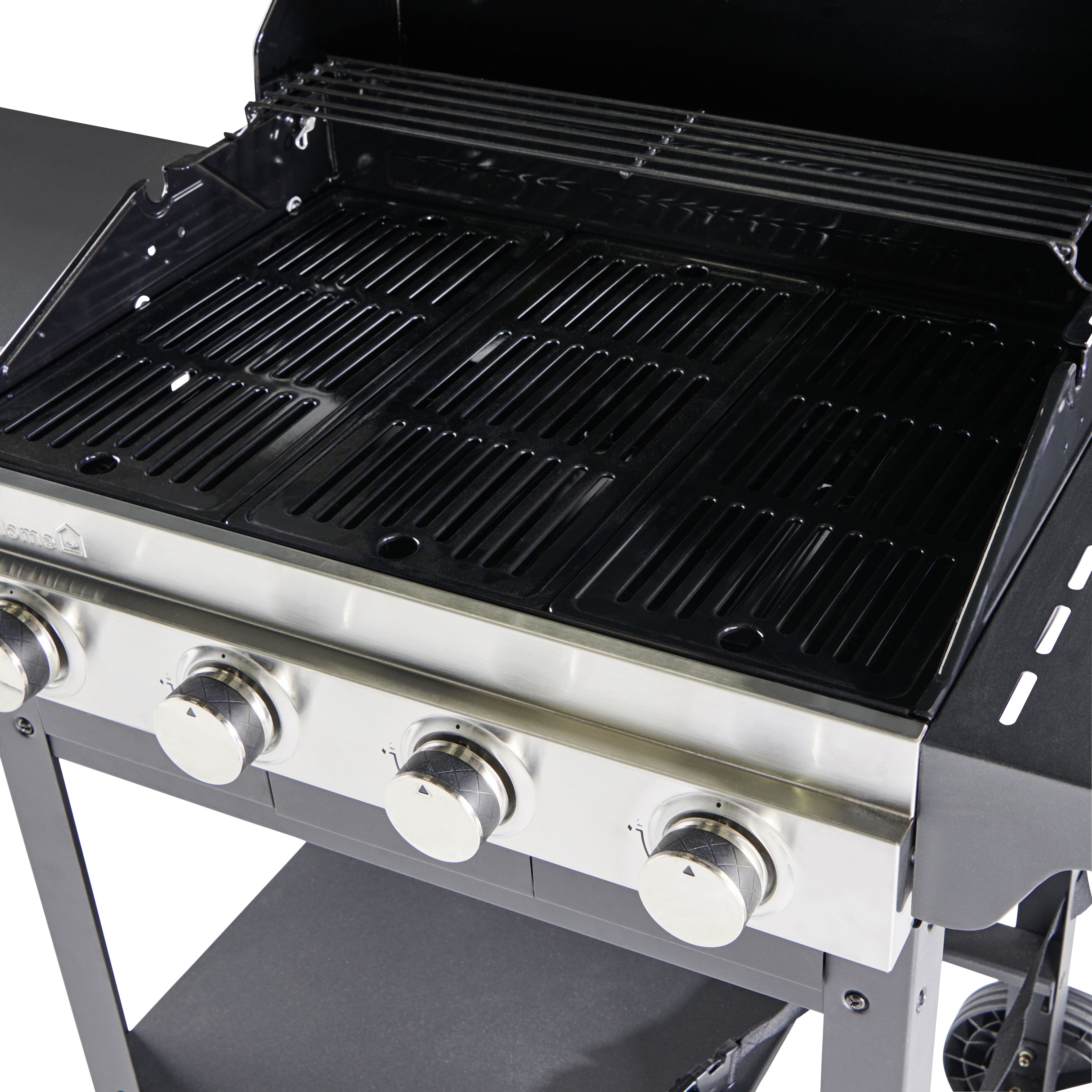 GoodHome Tippah 4.0 Black 4 burner Gas BBQ