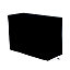 GoodHome Tippah 4.0 Black Polyester (PES) Rectangular Barbecue cover 150cm(L) 64cm(W)