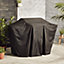 GoodHome Tippah 4.0 Black Rectangular Barbecue cover 150cm(L) 64cm(W)