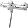 GoodHome Torba Chrome effect Wall-mounted Thermostatic Shower mixer Tap