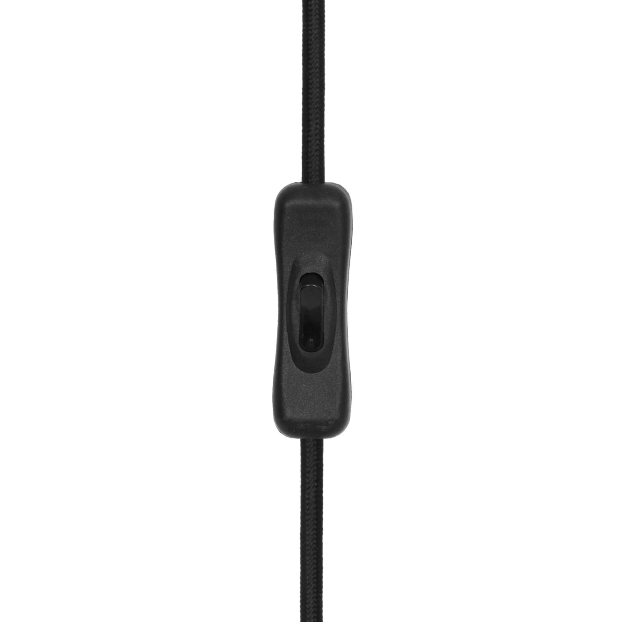 GoodHome Toroba Black Gold effect Plug-in Wall light
