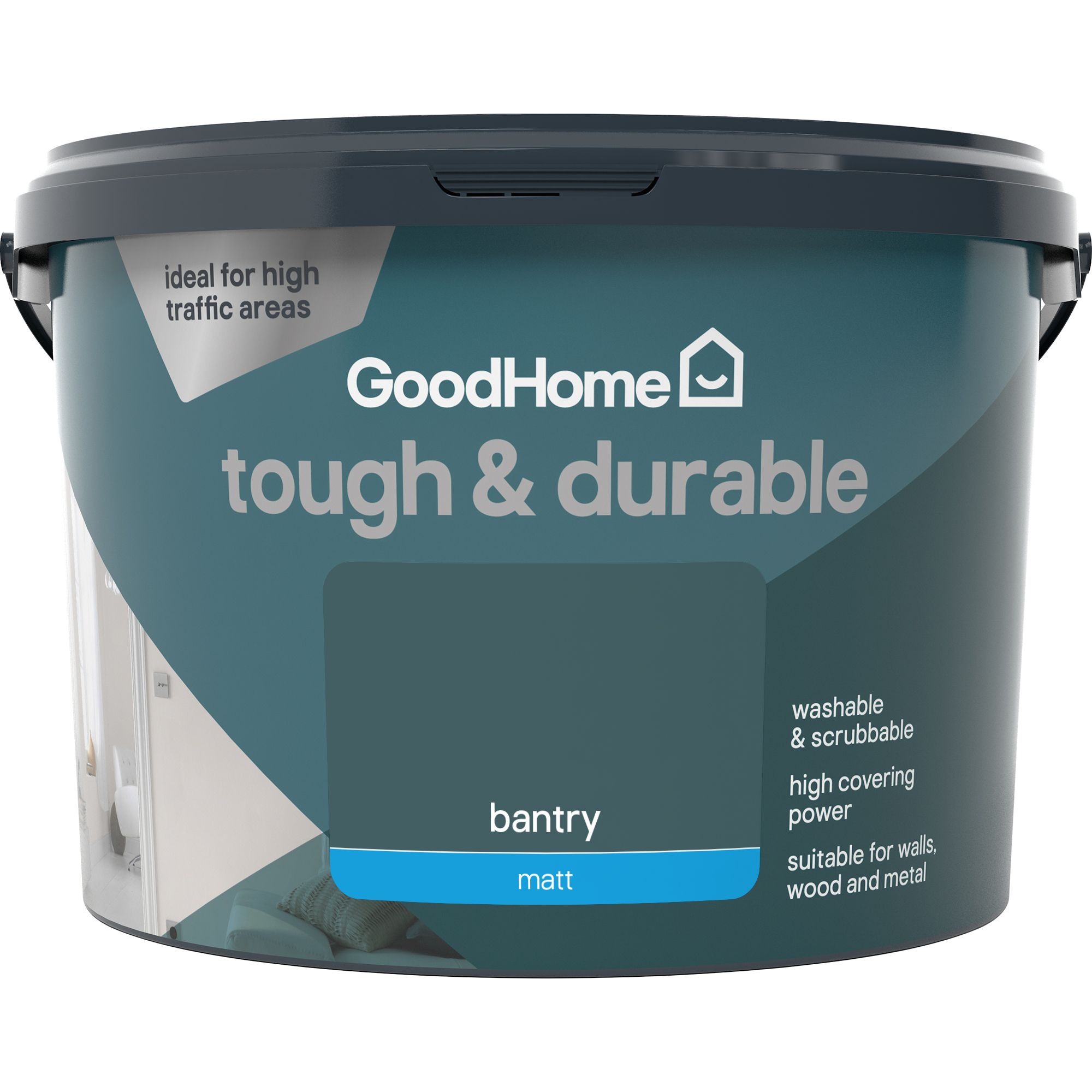 GoodHome Tough & Durable Bantry Matt Emulsion paint, 2.5L