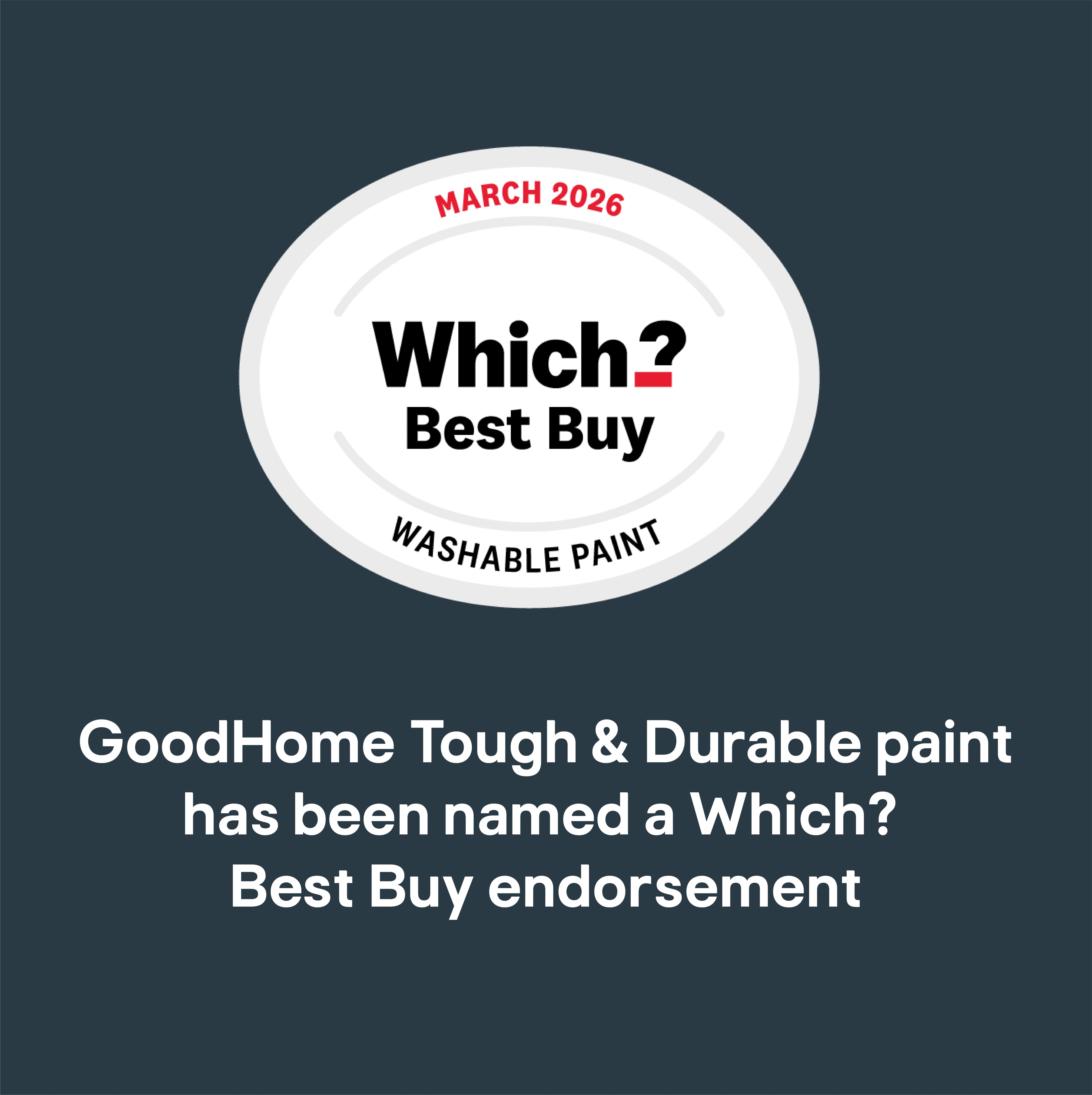 GoodHome Tough & Durable Delaware Matt Wall & ceiling Emulsion paint, 5L