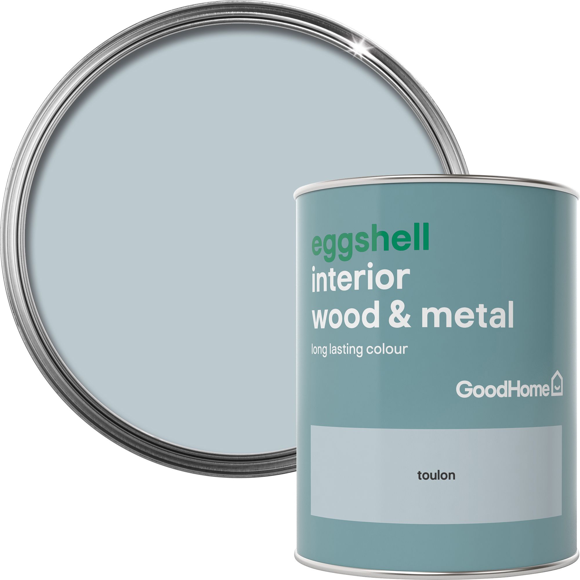 GoodHome Toulon Eggshell Metal & wood paint, 750ml