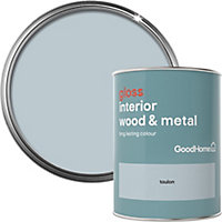 GoodHome Toulon Gloss Metal & wood paint, 750ml