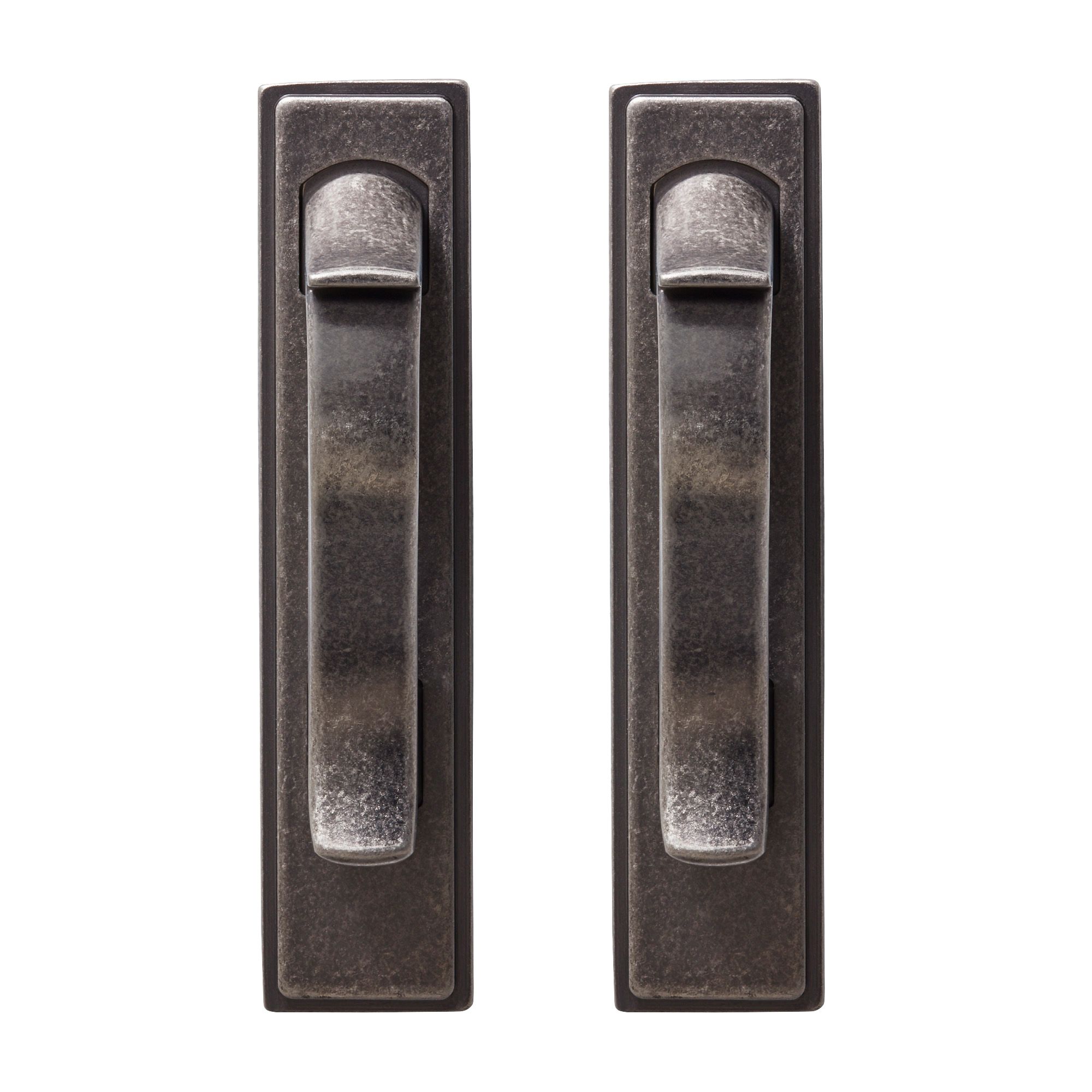 GoodHome Toum Pewter effect Silver Kitchen cabinets Bar Handle (L)2.6cm (D)31mm, Pack of 2