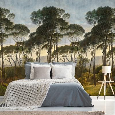 GoodHome Triphan Multicolour Trees Matt Mural