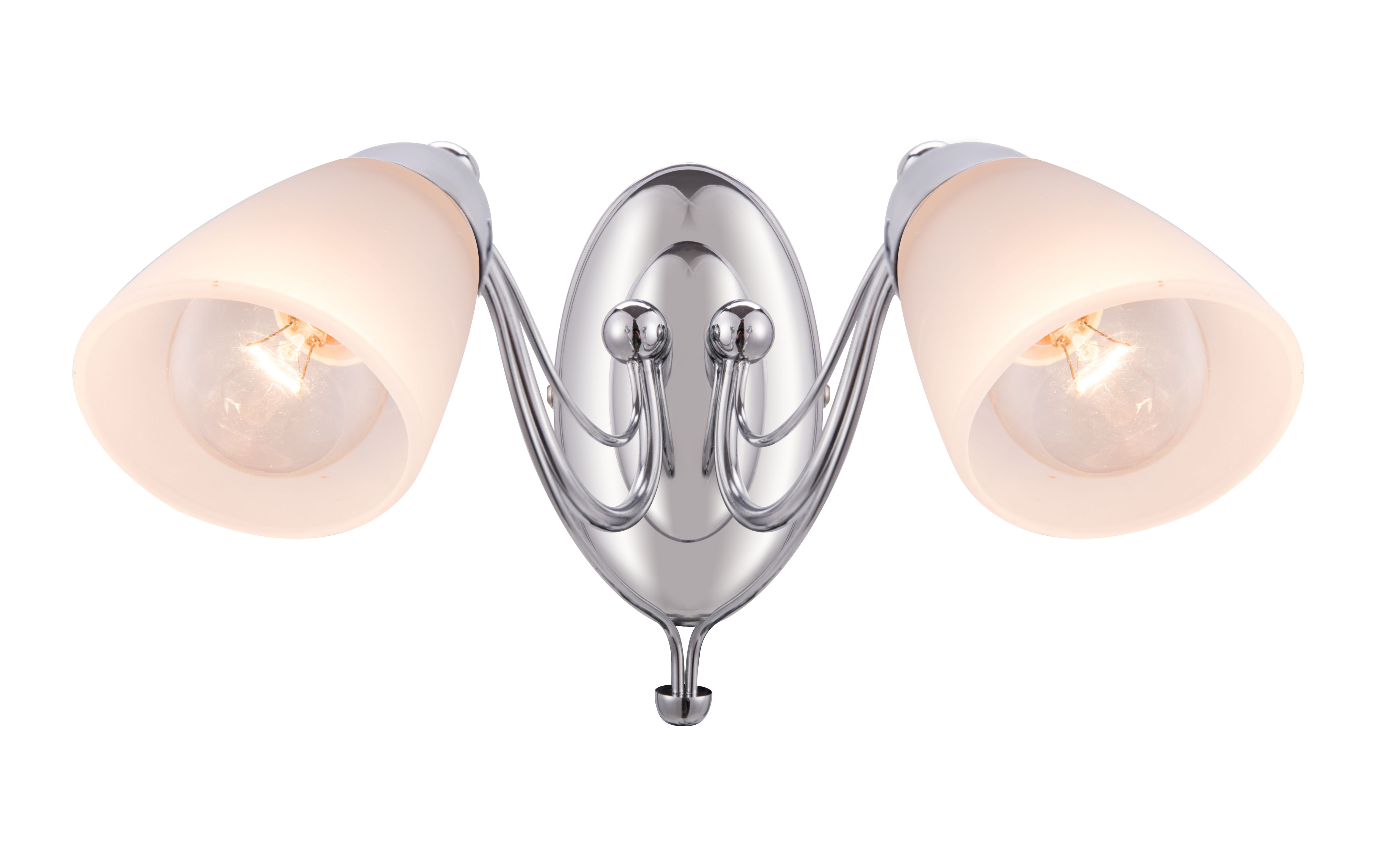 GoodHome Trivia Chrome effect Double Wall light