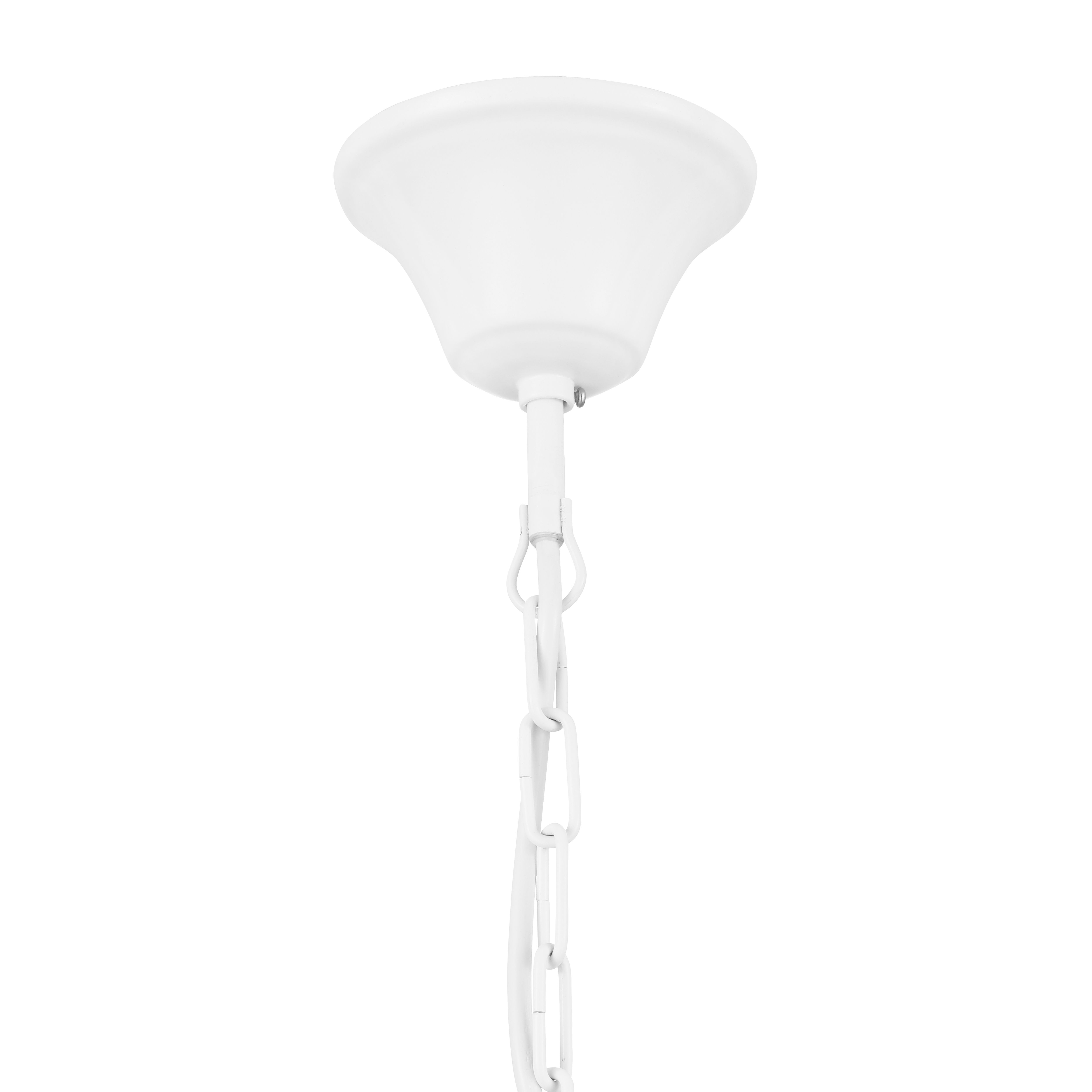 GoodHome Tulou Grey & white Wood effect 5 Lamp Pendant ceiling light, (Dia)610mm