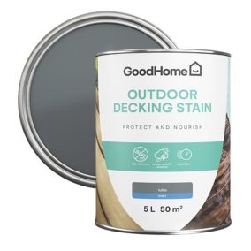 GoodHome Tulsa Matt Quick dry Decking Wood stain, 5L