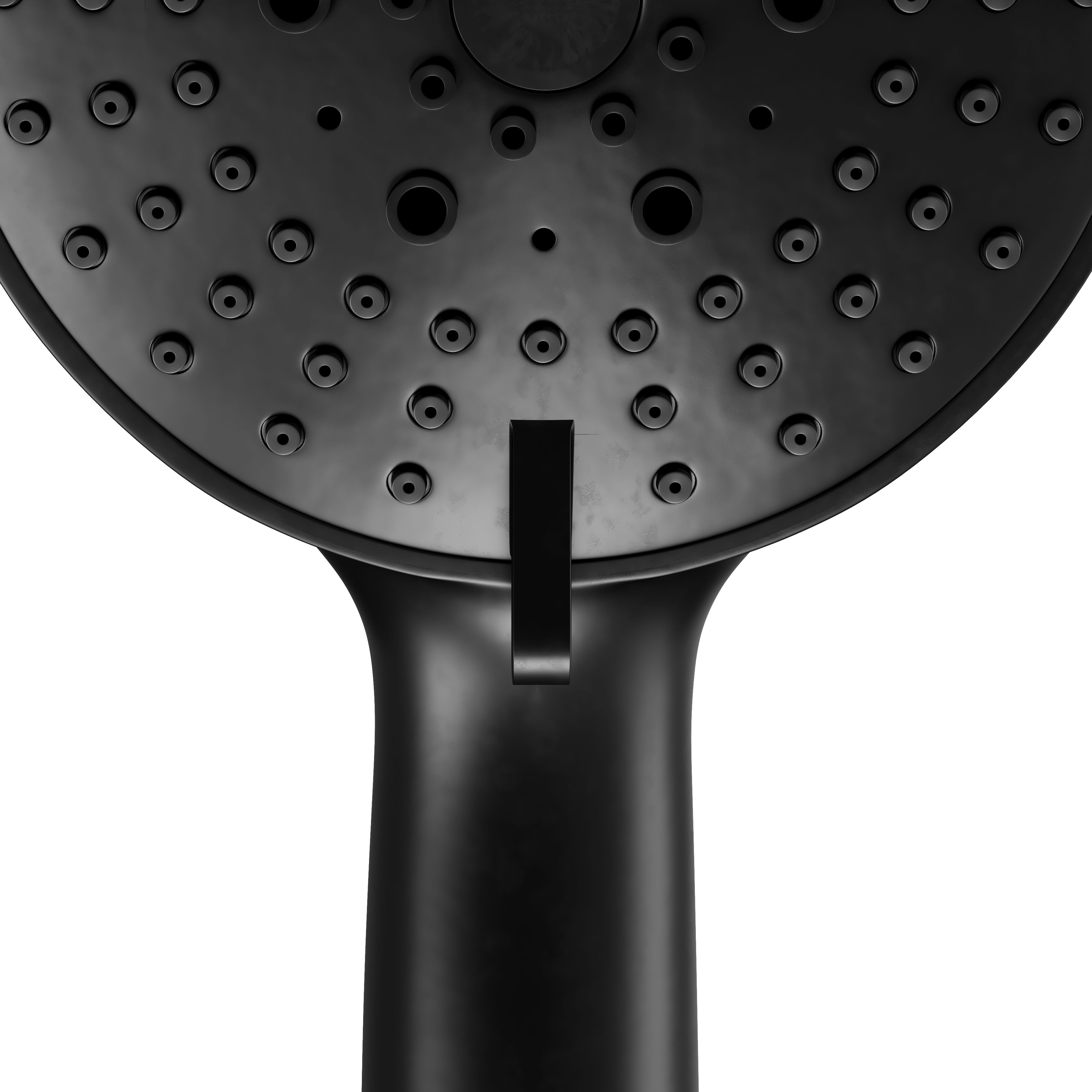 GoodHome Tummel Black 3-spray pattern Shower head, 243mm