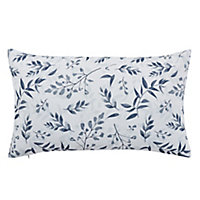 GoodHome Tyle Blue Textured Indoor Cushion (L)40cm x (W)50cm