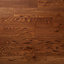 GoodHome Usborne Satin Oak Real wood top layer Flooring Sample