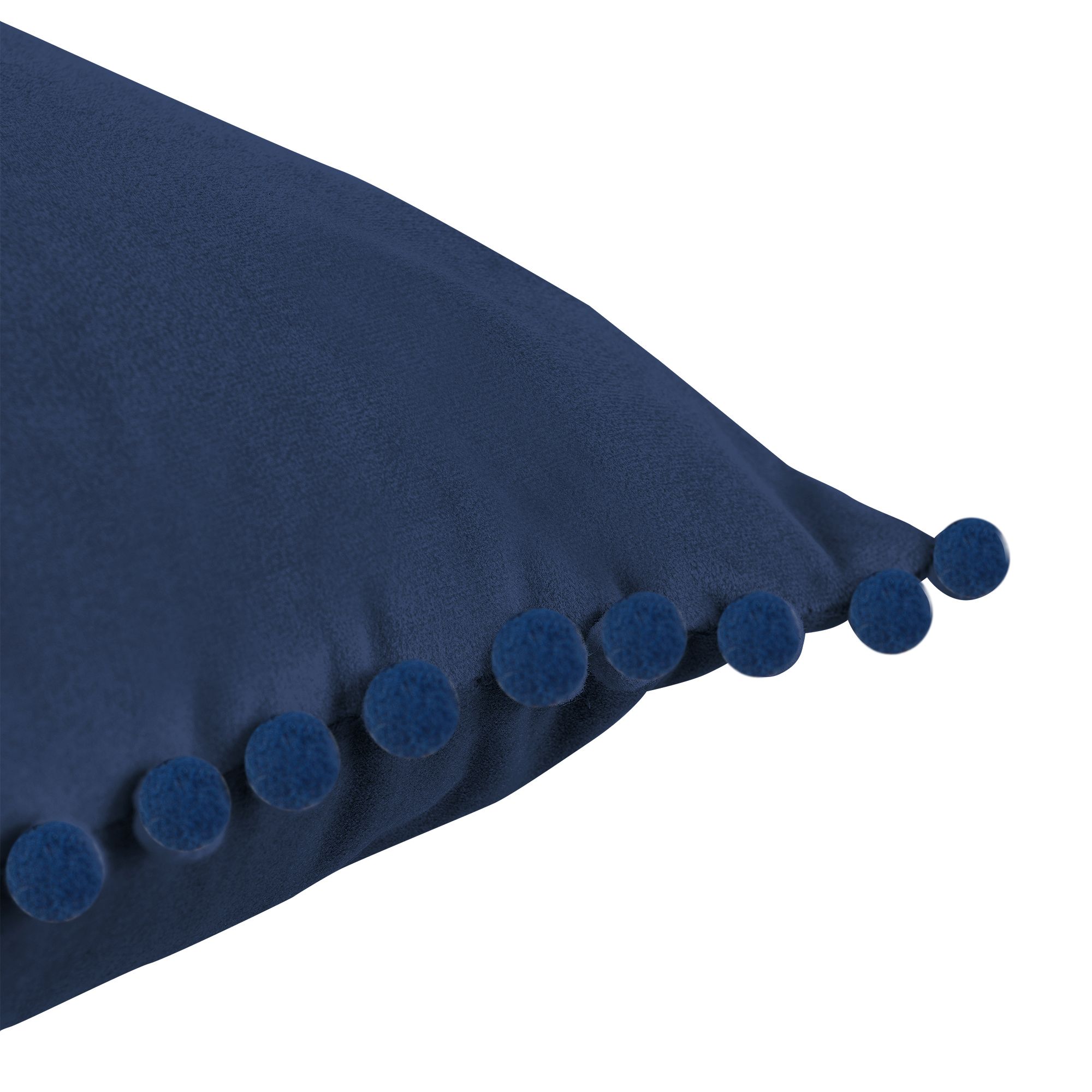 GoodHome Valgreta Deep navy Rectangular Velvet effect Indoor Cushion, (L)30cm x (W)50cm