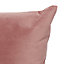 GoodHome Valgreta Old rose Plain Indoor Cushion (L)43cm x (W)43cm