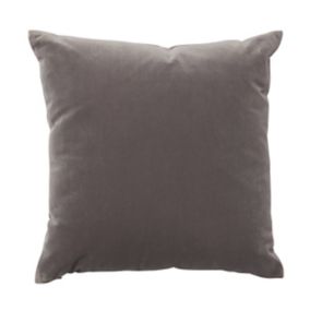 GoodHome Valgreta Plain Light grey Cushion (L)43cm x (W)43cm