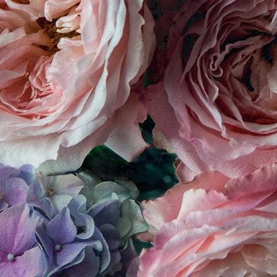 GoodHome Vanad Pink & purple Dramatic floral Matt Mural - 4