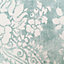 GoodHome Vay Green Mica effect Damask Textured Wallpaper Sample