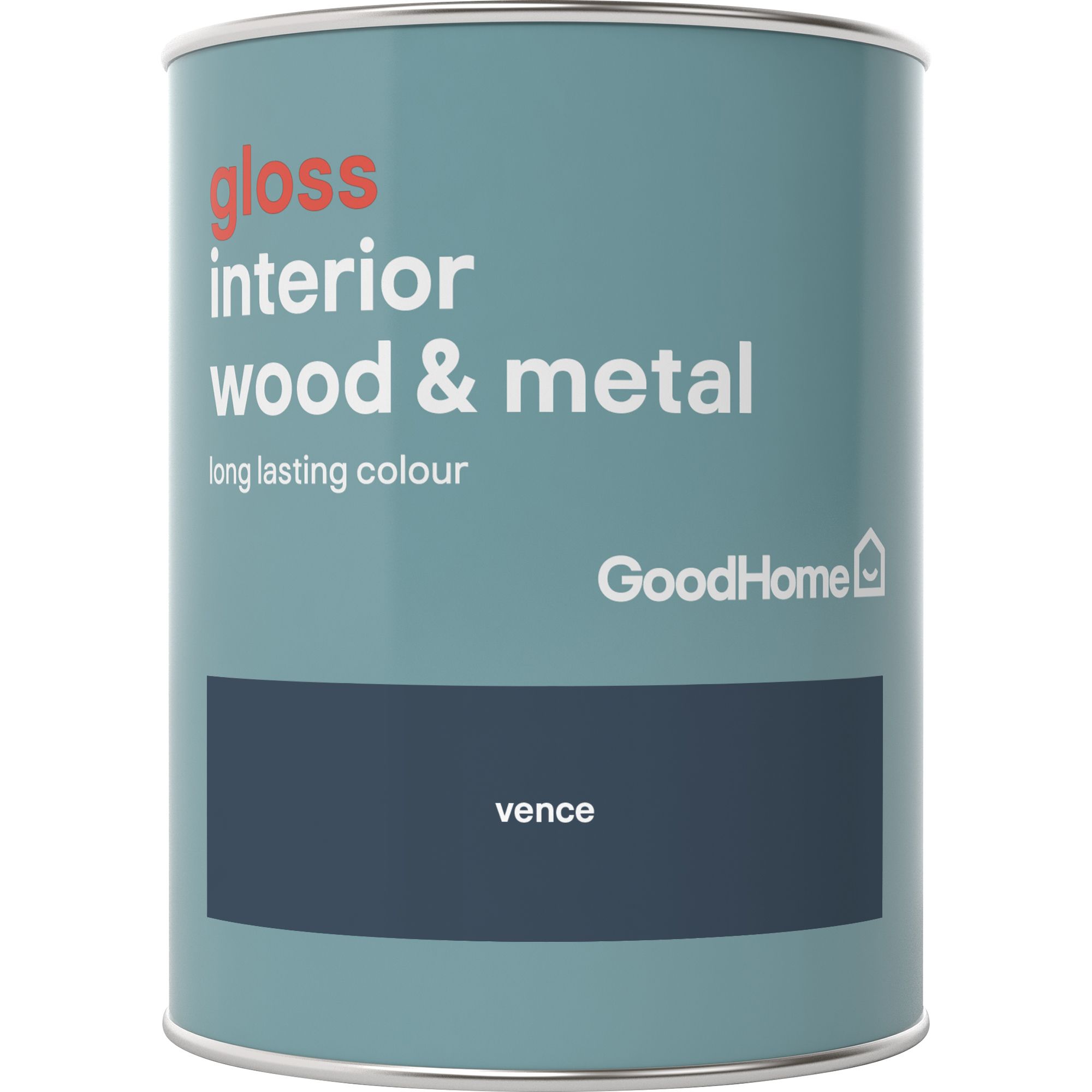 GoodHome Vence Gloss Metal & wood paint, 750ml
