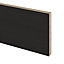 GoodHome Verbena Charcoal Painted wood effect Square edge Plinth, (L)2400mm