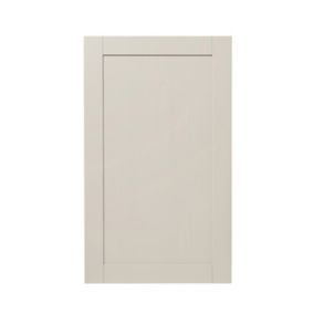 GoodHome Verbena Matt cashmere painted natural ash shaker 50:50 Larder Cabinet door (W)600mm (H)1001mm (T)20mm
