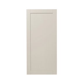 GoodHome Verbena Matt cashmere painted natural ash shaker 70:30 Larder Cabinet door (W)600mm (H)1287mm (T)20mm