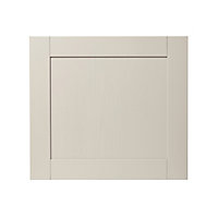 GoodHome Verbena Matt cashmere painted natural ash shaker Appliance Cabinet door (W)600mm (H)543mm (T)20mm