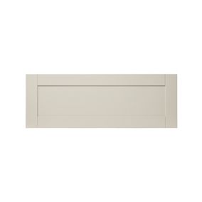 GoodHome Verbena Matt cashmere painted natural ash shaker Drawer front, bridging door & bi fold door, (W)1000mm