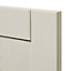 GoodHome Verbena Matt cashmere painted natural ash shaker Drawer front, bridging door & bi fold door, (W)400mm