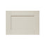 GoodHome Verbena Matt cashmere painted natural ash shaker Drawer front, bridging door & bi fold door, (W)500mm