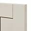 GoodHome Verbena Matt cashmere painted natural ash shaker Drawer front, bridging door & bi fold door, (W)600mm