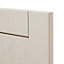 GoodHome Verbena Matt cashmere painted natural ash shaker Drawer front (W)600mm, Pack of 3