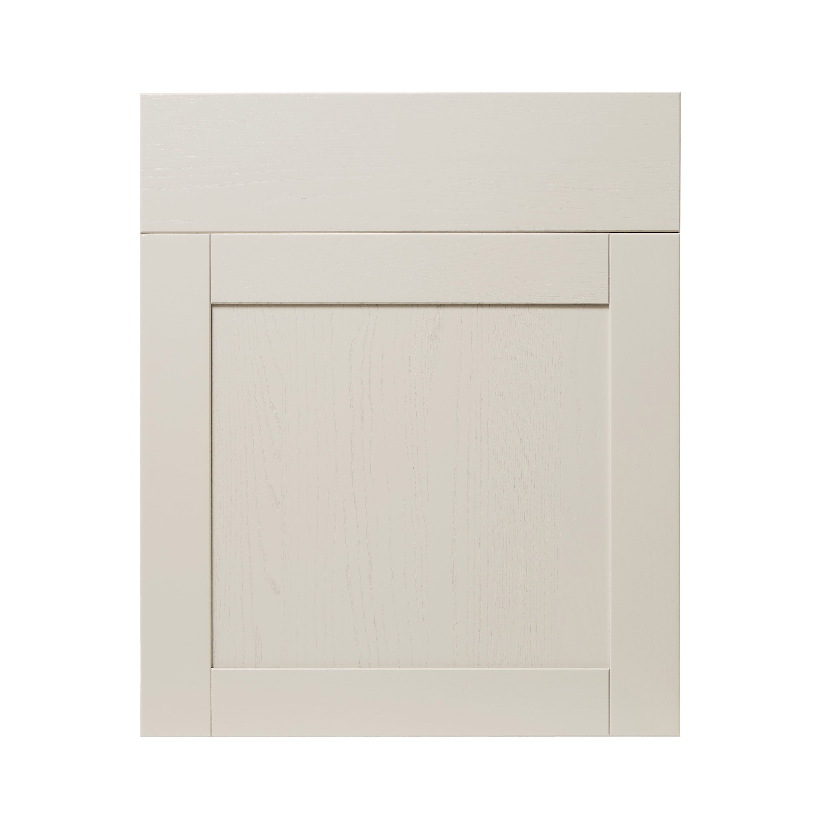 GoodHome Verbena Matt cashmere painted natural ash shaker Drawerline