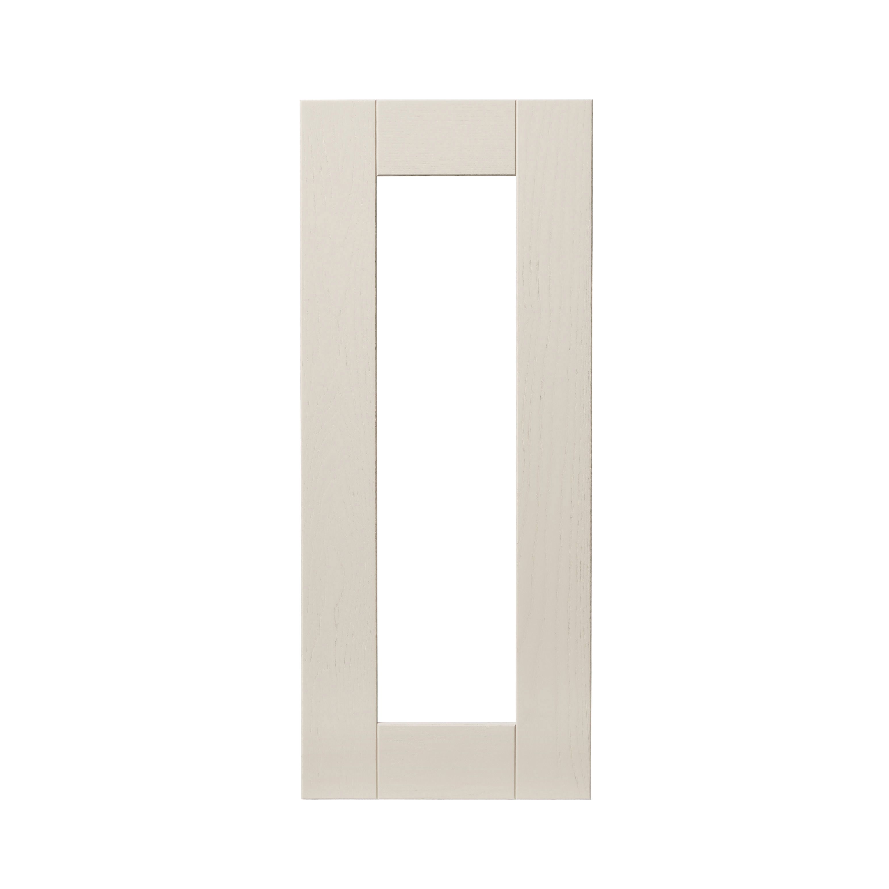 GoodHome Verbena Matt cashmere painted natural ash shaker Glazed Cabinet door (W)300mm (H)715mm (T)20mm