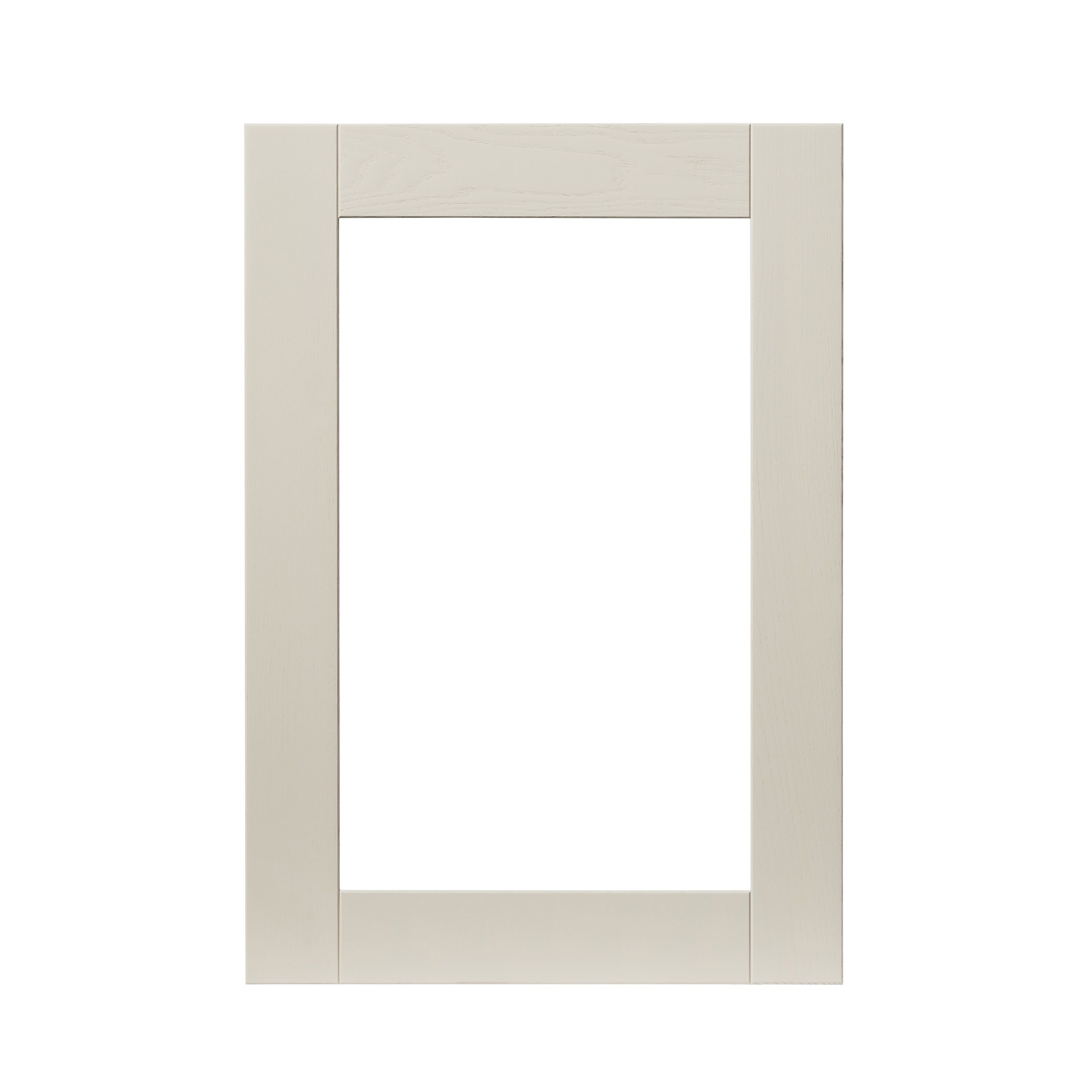 GoodHome Verbena Matt cashmere painted natural ash shaker Glazed Cabinet door (W)500mm (H)715mm (T)20mm