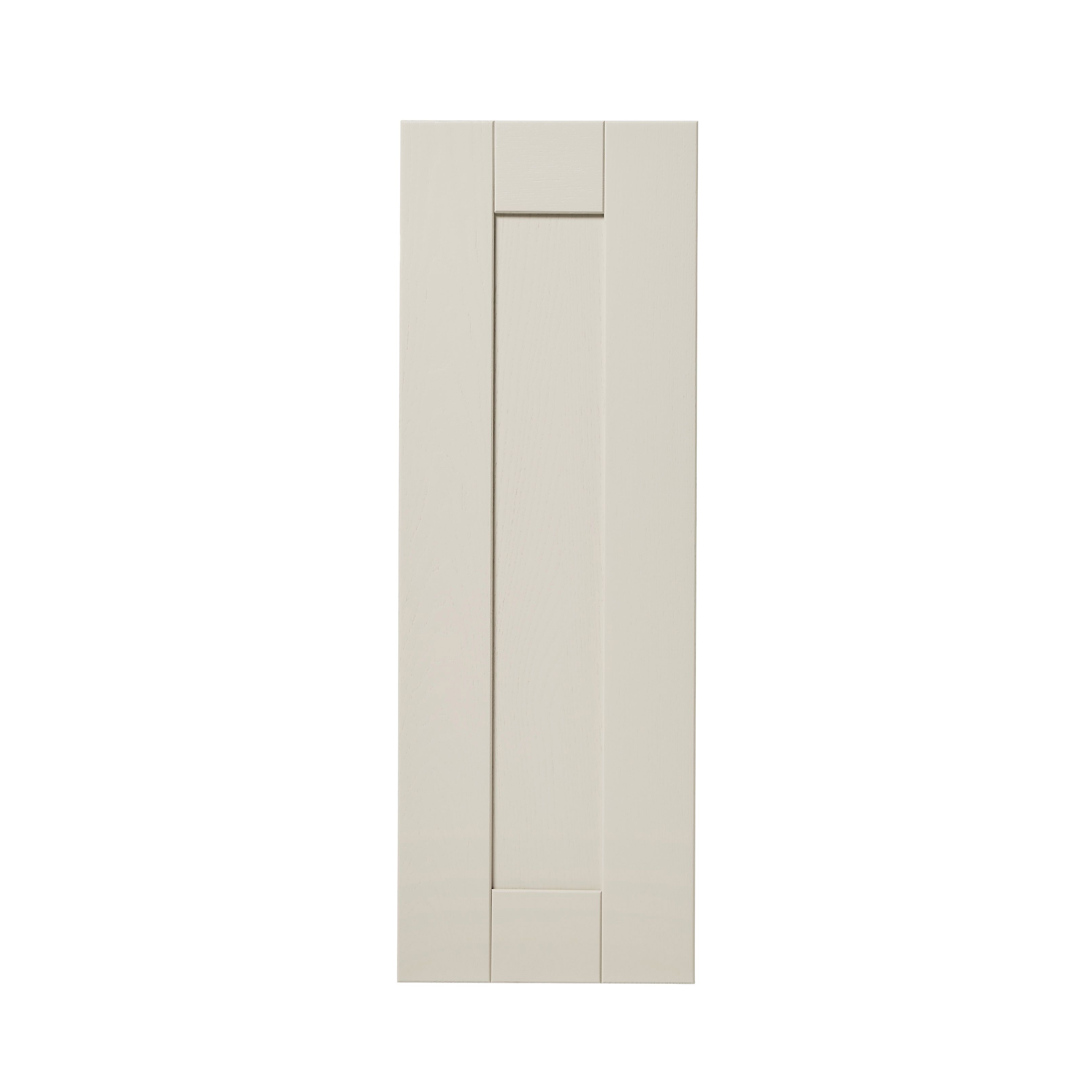 GoodHome Verbena Matt cashmere painted natural ash shaker Highline Cabinet door (W)250mm (H)715mm (T)20mm