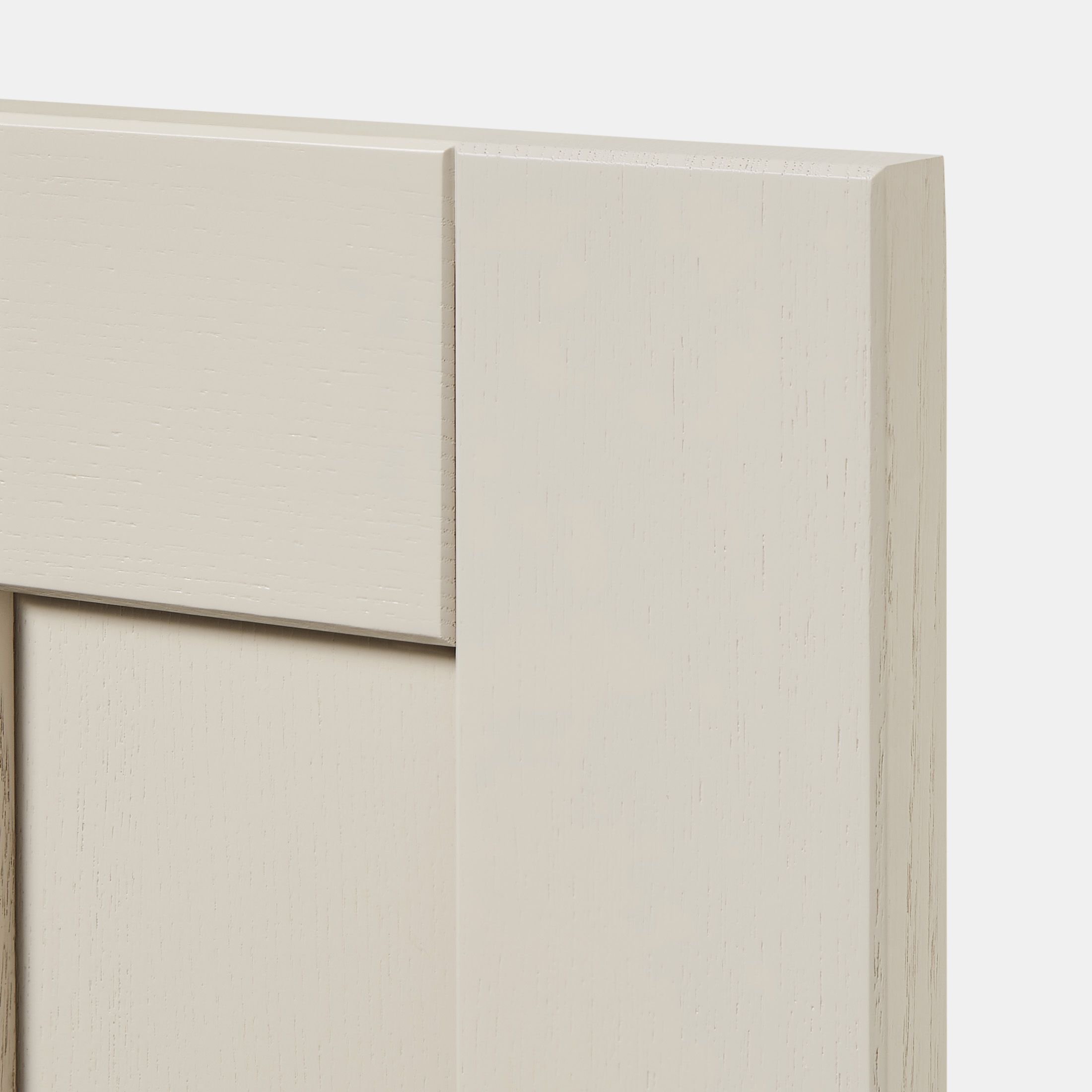 GoodHome Verbena Matt cashmere painted natural ash shaker Highline Cabinet door (W)450mm (H)715mm (T)20mm - 4
