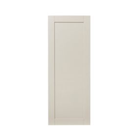 GoodHome Verbena Matt cashmere painted natural ash shaker Larder Cabinet door (W)500mm (H)1287mm (T)20mm