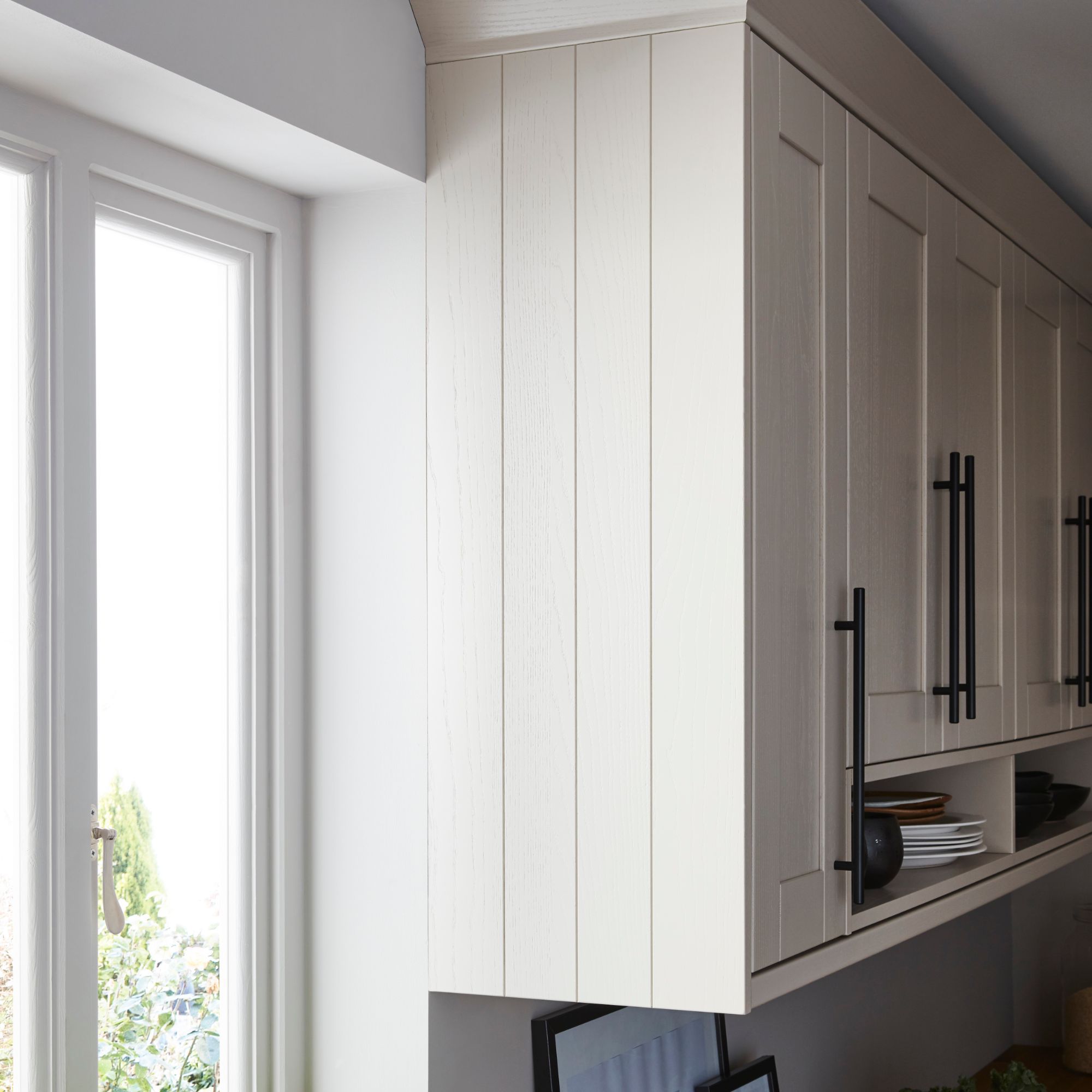 GoodHome Verbena Matt cashmere painted natural ash shaker Standard End panel (H)900mm (W)610mm - 6