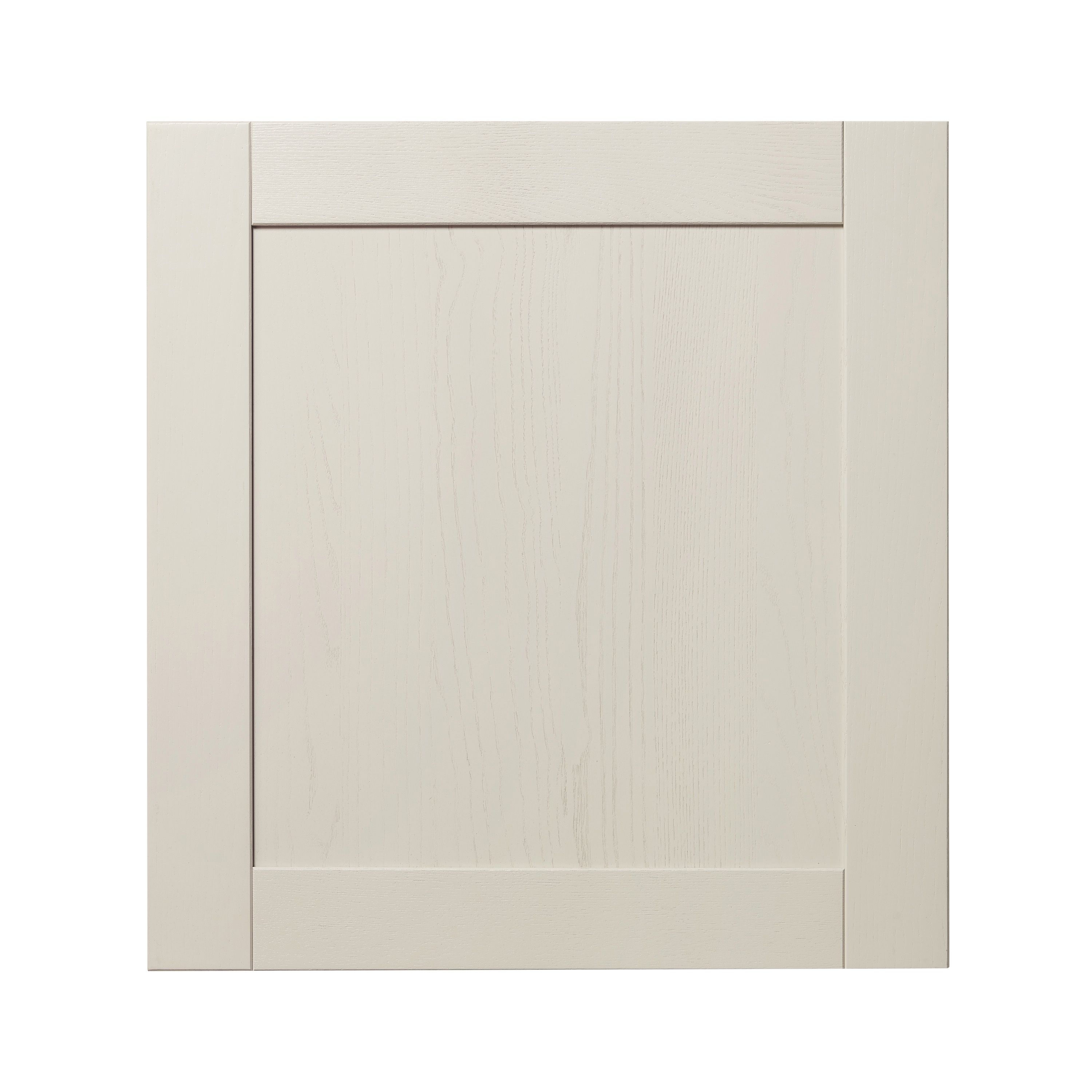 GoodHome Verbena Matt cashmere painted natural ash shaker Tall appliance Cabinet door (W)600mm (H)633mm (T)20mm