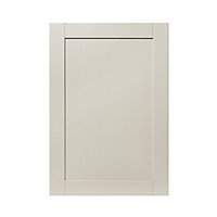 GoodHome Verbena Matt cashmere painted natural ash shaker Tall appliance Cabinet door (W)600mm (H)867mm (T)20mm