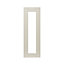 GoodHome Verbena Matt cashmere painted natural ash shaker Tall glazed Cabinet door (W)300mm (H)895mm (T)20mm